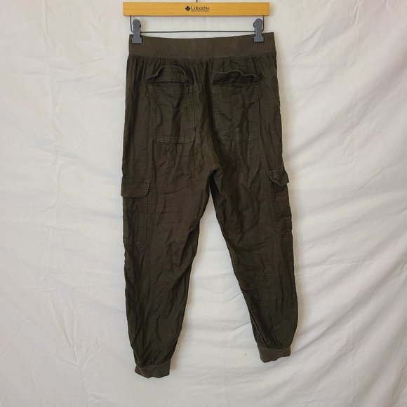 Garage Cotton Army Green Cargo Pants Womans - Picture 2 of 2